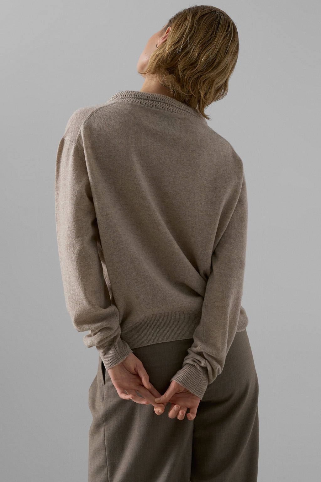 LEAP knitted polo sweater