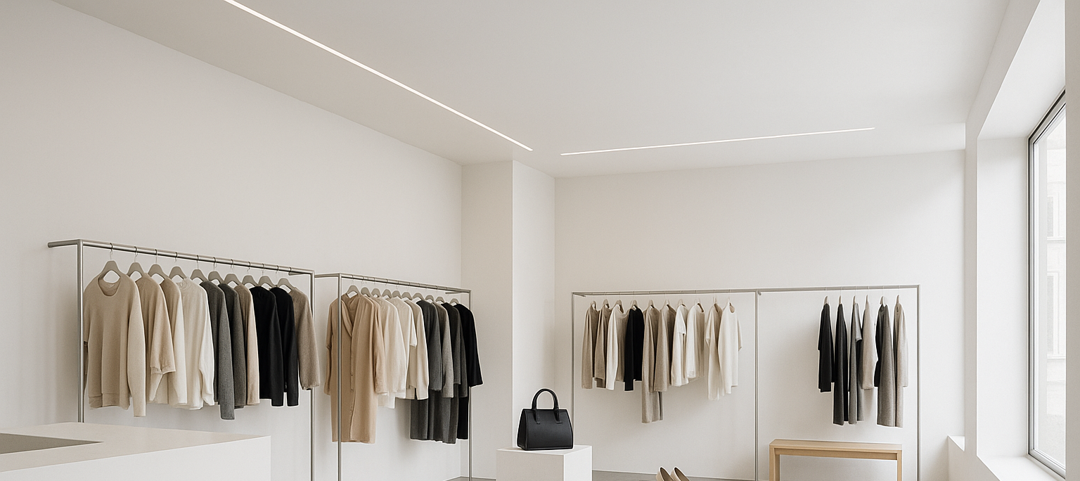 fashion conceptstore minimalistic interior design 